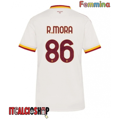 AS Roma Rodrigo Mora #86 Seconda Maglia Femmina 2026-27 Manica Corta